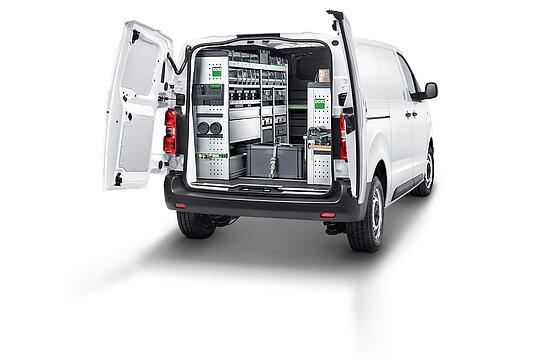 Ein ausgebauter Citroen Jumpy