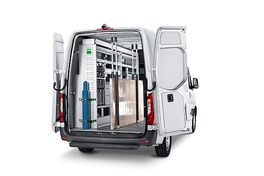 Mercedes Sprinter mit Festool Bott Spannstange